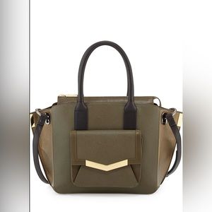 COPY - Time's Arrow
Jo Mini Saffiano Three-Tone Tote Bag, Militaire Multi